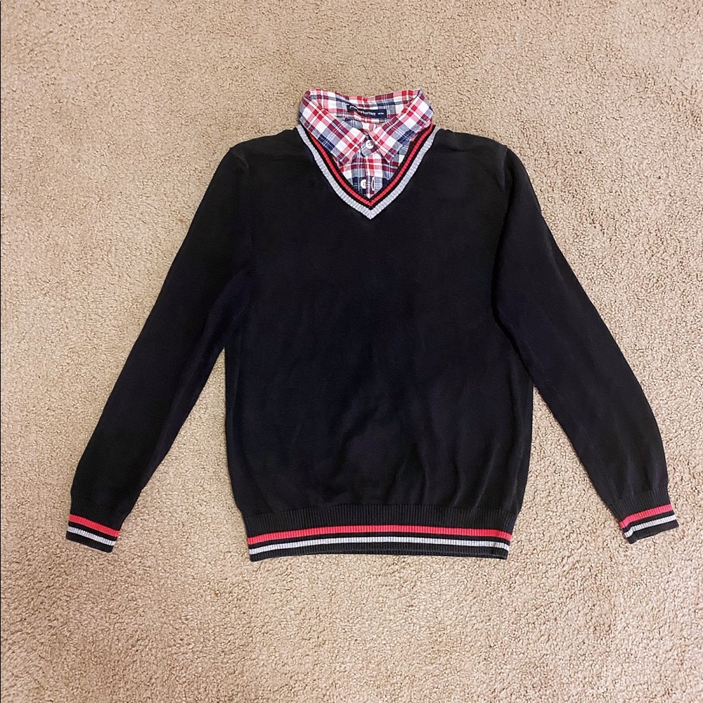 Women's Twofer Sweater Shirt Mock Layer